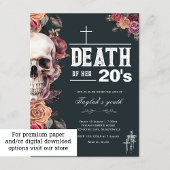Invitation par carte postale, Mort de ses 20 ans
