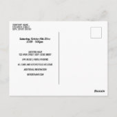 Invitation par carte postale Neon Cruise-In (Dos)