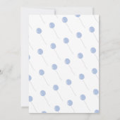 Invitation Par courrier Ballons et oiseaux Baby shower garçon (Dos)