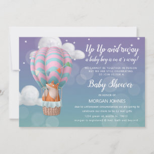 Invitation par courrier pour Baby Shower animaux e