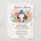 Invitation Par Enfant Vieux Fils Boho Amusant Jour d'Adoption (Devant)