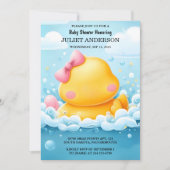 Invitation Par Jouet Pool Foam Bash Twin Rubber Duck Baby sho (Devant)