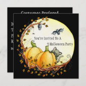 Invitation Par la lumière de l'invitation de lune (Devant / Derrière)