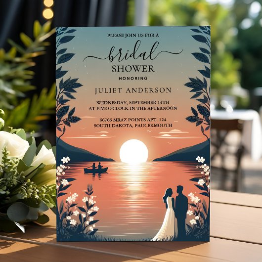 Invitation Par Lakeside Mountain Fun Nature Lake Fête des mar