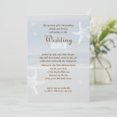 Invitation Par l'invitation de Brunch Mariage de la mer (Debout devant)