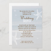 Invitation Par l'invitation de Brunch Mariage de la mer (Devant / Derrière)