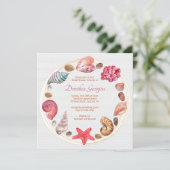 Invitation Par l'invitation de la douche nuptiale de mer (Debout devant)