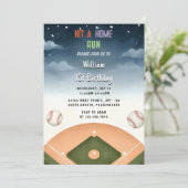 Invitation Par Men Ball Wood Jeu Équipe Baseball 1er Annivers (Debout devant)