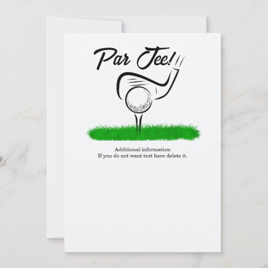 Invitation Par Off pour une soirée UnForeGettable 50e anniver (Dos)