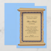 Invitation par parchemin classique (Devant / Derrière)