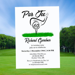 Invitation Par pour une fête d'anniversaire inoubliable de 60