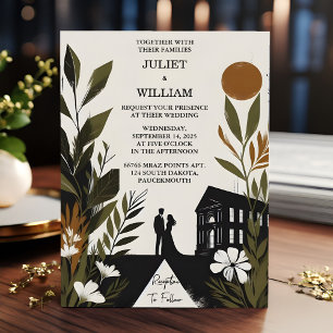 Invitation Par Retro les années 70 80s Fast Bold Boho Courtho