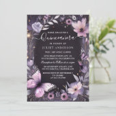 Invitation Par Royal Gold Tiara Lilac Lumière Violet Quincean (Debout devant)