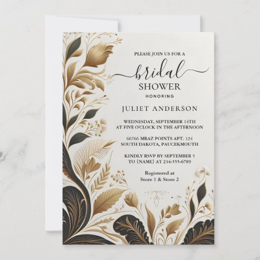 Invitation Par Rustic Fiesta Rustic Bold Fête des mariées esp (Devant)