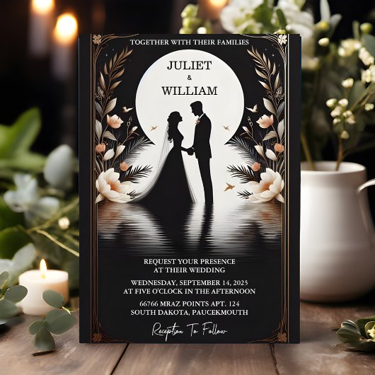 Invitation Par simple mariage traditionnel Vow Renouvellement