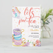 Invitation Par-Tea, anniversaire de thé (Debout devant)
