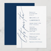 Invitation Par-tea, fête de la Fête des mariées (Devant / Derrière)