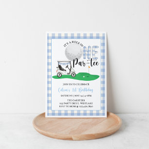 Invitation Par-Tee Anniversaire Thème Golf Trous en Un G