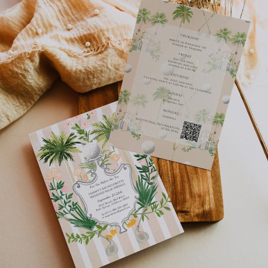 Invitation Par-Tee avant l'Tee | Fin de semaine de bacheloret