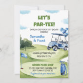 Invitation Par-Tee Classic Golf Boy Party Baby shower (Devant)