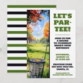 Invitation Par-Tee ! Disc Golf Anniversaire (Devant / Derrière)