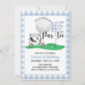 Invitation Par-Tee| Golf à thème Anniversaire | Trou en un |  (Devant)
