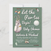 Invitation Par-tee Golf Baby shower (Devant)