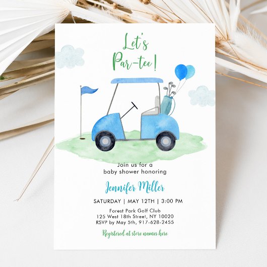 Invitation Par-tee Golf Baby shower