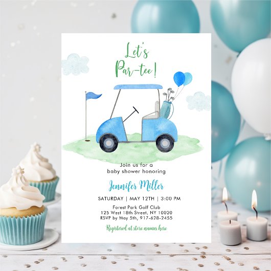 Invitation Par-tee Golf Baby shower