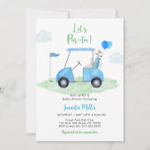 Invitation Par-tee Golf Baby shower (Devant)
