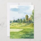 Invitation Par-Tee Golf N'importe quel âge Anniversaire Photo (Dos)