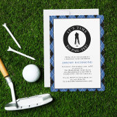 Invitation Par Tee Golfer Joue Une Fête D'Anniversaire Drôle 