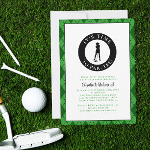Invitation Par Tee Golfeuse Humour Drôle Anniversaire Fête Po