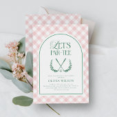 Invitation Par-Tee Preppy Golf Girl Baby shower