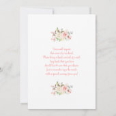 Invitation Par Thé Baby shower Rose (Dos)