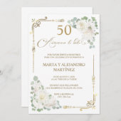 Invitation Para 50 Aniversario de Boda (Devant / Derrière)