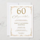 Invitation Para 60 Aniversario de Boda (Devant)