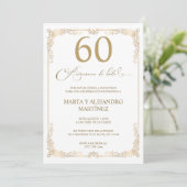 Invitation Para 60 Aniversario de Boda (Debout devant)