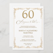 Invitation Para 60 Aniversario de Boda (Devant / Derrière)