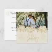 Invitation para boda personalizada con foto (Devant / Derrière)