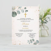 INVITATION PARA EVENTO RELIGIOSO DE NINO (Debout devant)