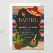 INVITATION PARA FIESTA MEXICANA (Devant / Derrière)