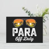 Invitation Para hors service Paraprofessionnel Dernier Jour D (Debout devant)