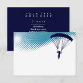 Invitation parachutiste (Devant / Derrière)