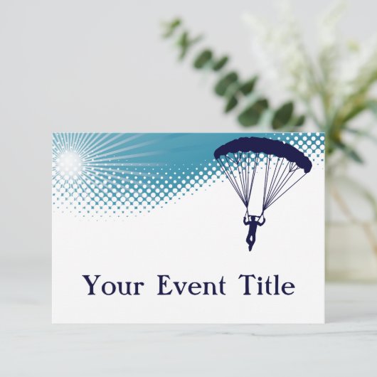 Invitation parachutiste (Debout devant)