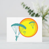 Invitation parachutistes rétro (Debout devant)