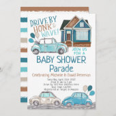 Invitation Parade Baby shower (Devant / Derrière)