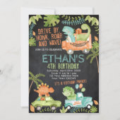 Invitation Parade d'anniversaire de Dinosaur (Devant)