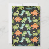 Invitation Parade d'anniversaire de Dinosaur (Dos)