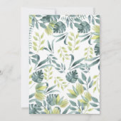 Invitation Parade d'anniversaire de la jungle (Dos)